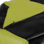 Fotoliu puf Mara - imitatie piele - negru/verde Fotoliu puf Mara - imitatie piele - negru/verde