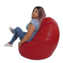 Fotoliu puf Mara - imitatie piele - rosu Fotoliu puf Mara - imitatie piele - rosu