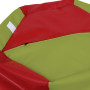 Fotoliu puf Mara - imitatie piele - rosu/verde Fotoliu puf Mara - imitatie piele - rosu/verde