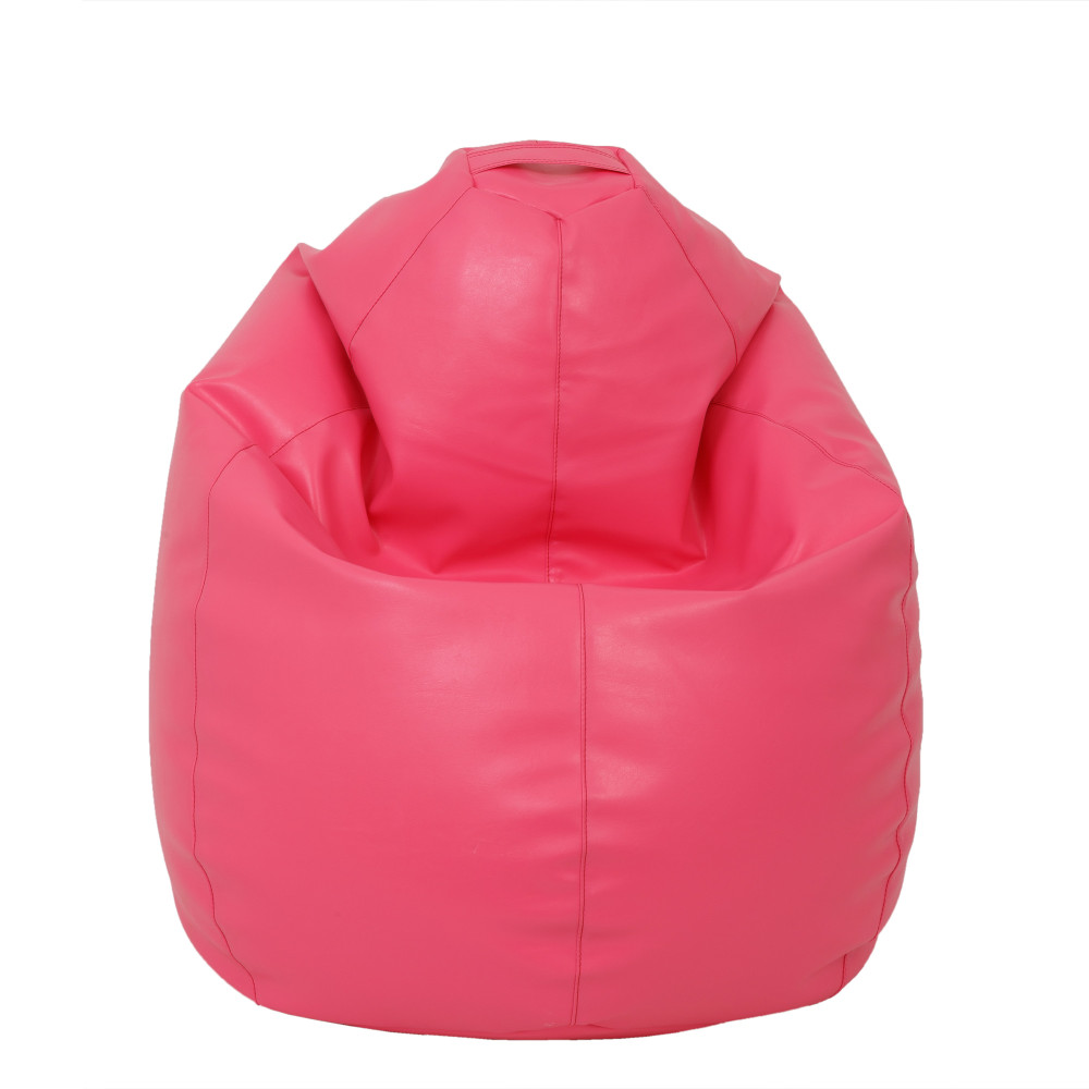 Fotoliu puf Mara - imitatie piele - roz Fotoliu puf Mara - imitatie piele - roz