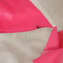 Fotoliu puf Mara - imitatie piele - roz/crem Fotoliu puf Mara - imitatie piele - roz/crem