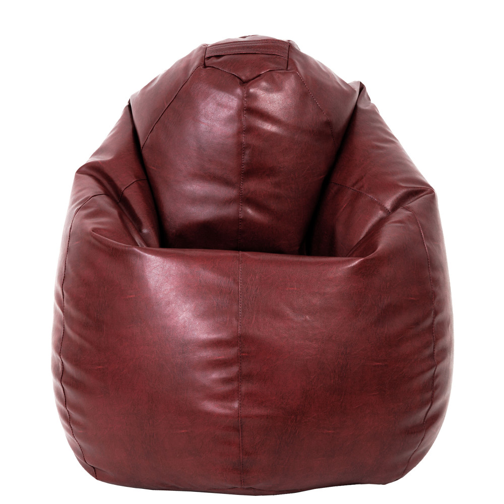 Fotoliu puf Mara - imitatie piele - bordo Fotoliu puf Mara - imitatie piele - bordo