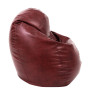 Fotoliu puf Mara - imitatie piele - bordo Fotoliu puf Mara - imitatie piele - bordo