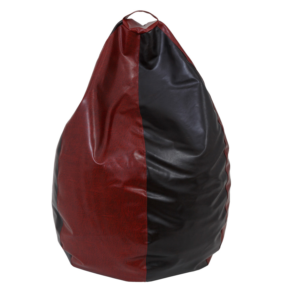 Fotoliu puf Mara - imitatie piele - bordo/wenge Fotoliu puf Mara - imitatie piele - bordo/wenge