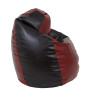 Fotoliu puf Mara - imitatie piele - bordo/wenge Fotoliu puf Mara - imitatie piele - bordo/wenge