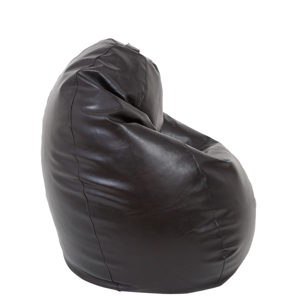 Fotoliu puf Mara - imitatie piele - wenge Fotoliu puf Mara - imitatie piele - wenge