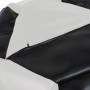 Fotoliu puf Mara - imitatie piele - wenge/alb Fotoliu puf Mara - imitatie piele - wenge/alb