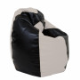 Fotoliu puf Mara - imitatie piele - wenge/crem Fotoliu puf Mara - imitatie piele - wenge/crem
