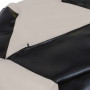 Fotoliu puf Mara - imitatie piele - wenge/crem Fotoliu puf Mara - imitatie piele - wenge/crem