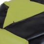 Fotoliu puf Mara - imitatie piele - wenge/verde Fotoliu puf Mara - imitatie piele - wenge/verde
