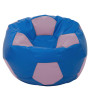 Fotoliu puf Mega Ball - imitatie piele - albastru/mov Fotoliu puf Mega Ball - imitatie piele - albastru/mov