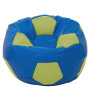 Fotoliu puf Mega Ball - imitatie piele - albastru/verde Fotoliu puf Mega Ball - imitatie piele - albastru/verde
