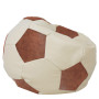 Fotoliu puf Mega Ball - imitatie piele - crem/coniac Fotoliu puf Mega Ball - imitatie piele - crem/coniac
