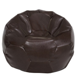 Fotoliu puf Mega Ball - imitatie piele - maro Fotoliu puf Mega Ball - imitatie piele - maro