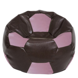 Fotoliu puf Mega Ball - imitatie piele - maro/mov Fotoliu puf Mega Ball - imitatie piele - maro/mov