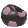 Fotoliu puf Mega Ball - imitatie piele - maro/mov Fotoliu puf Mega Ball - imitatie piele - maro/mov
