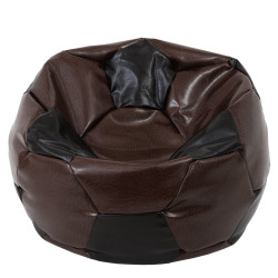 Fotoliu puf Mega Ball - imitatie piele - maro/wenge Fotoliu puf Mega Ball - imitatie piele - maro/wenge