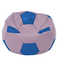 Fotoliu puf Mega Ball - imitatie piele - mov/albastru Fotoliu puf Mega Ball - imitatie piele - mov/albastru