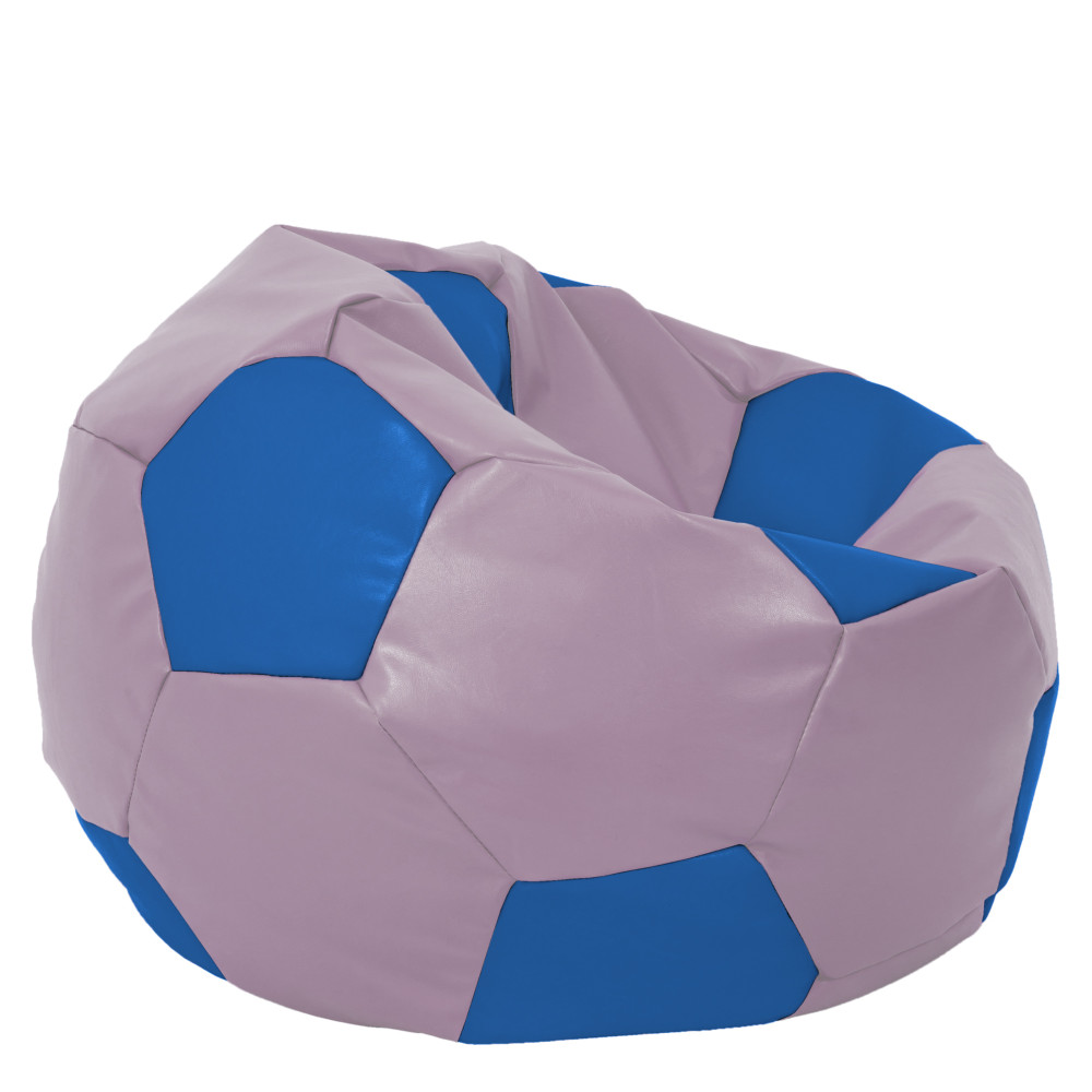 Fotoliu puf Mega Ball - imitatie piele - mov/albastru Fotoliu puf Mega Ball - imitatie piele - mov/albastru