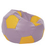 Fotoliu puf Mega Ball - imitatie piele - mov/galben Fotoliu puf Mega Ball - imitatie piele - mov/galben