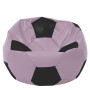 Fotoliu puf Mega Ball - imitatie piele - mov/negru Fotoliu puf Mega Ball - imitatie piele - mov/negru