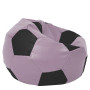 Fotoliu puf Mega Ball - imitatie piele - mov/negru Fotoliu puf Mega Ball - imitatie piele - mov/negru