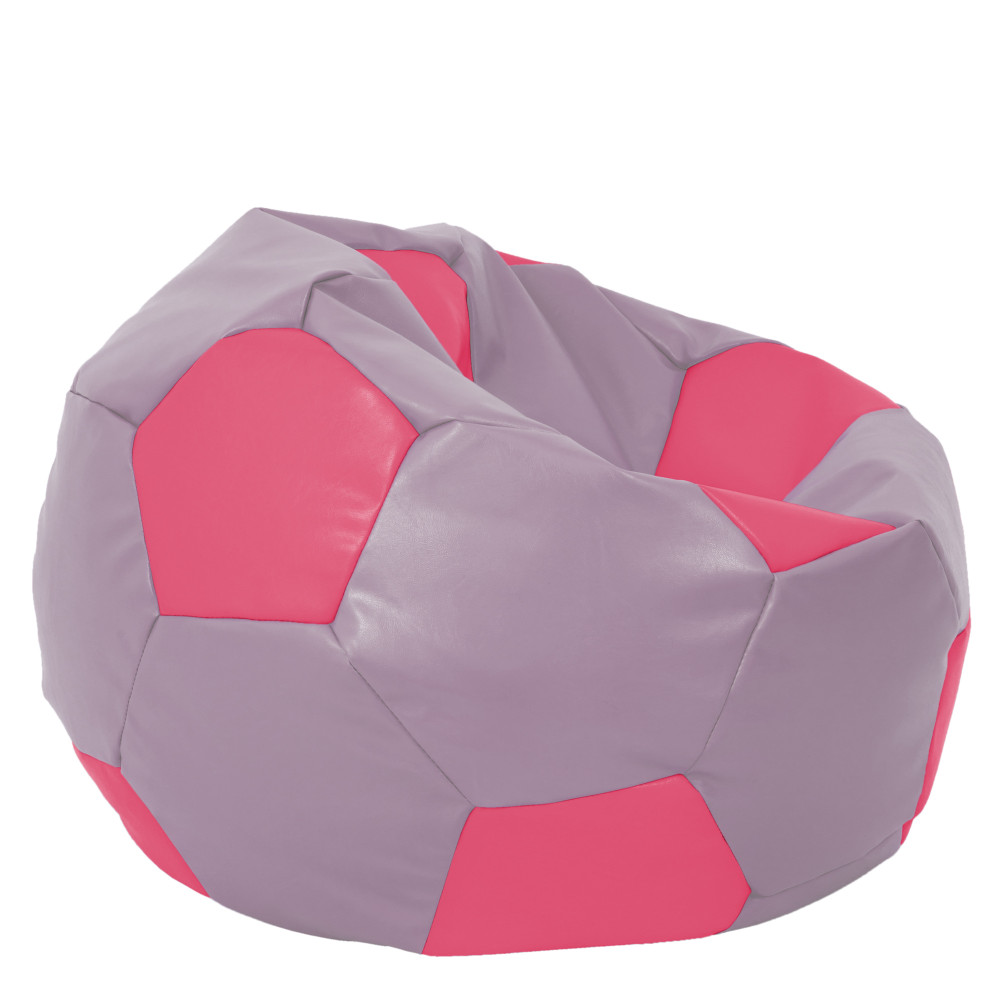 Fotoliu puf Mega Ball - imitatie piele - mov/roz Fotoliu puf Mega Ball - imitatie piele - mov/roz