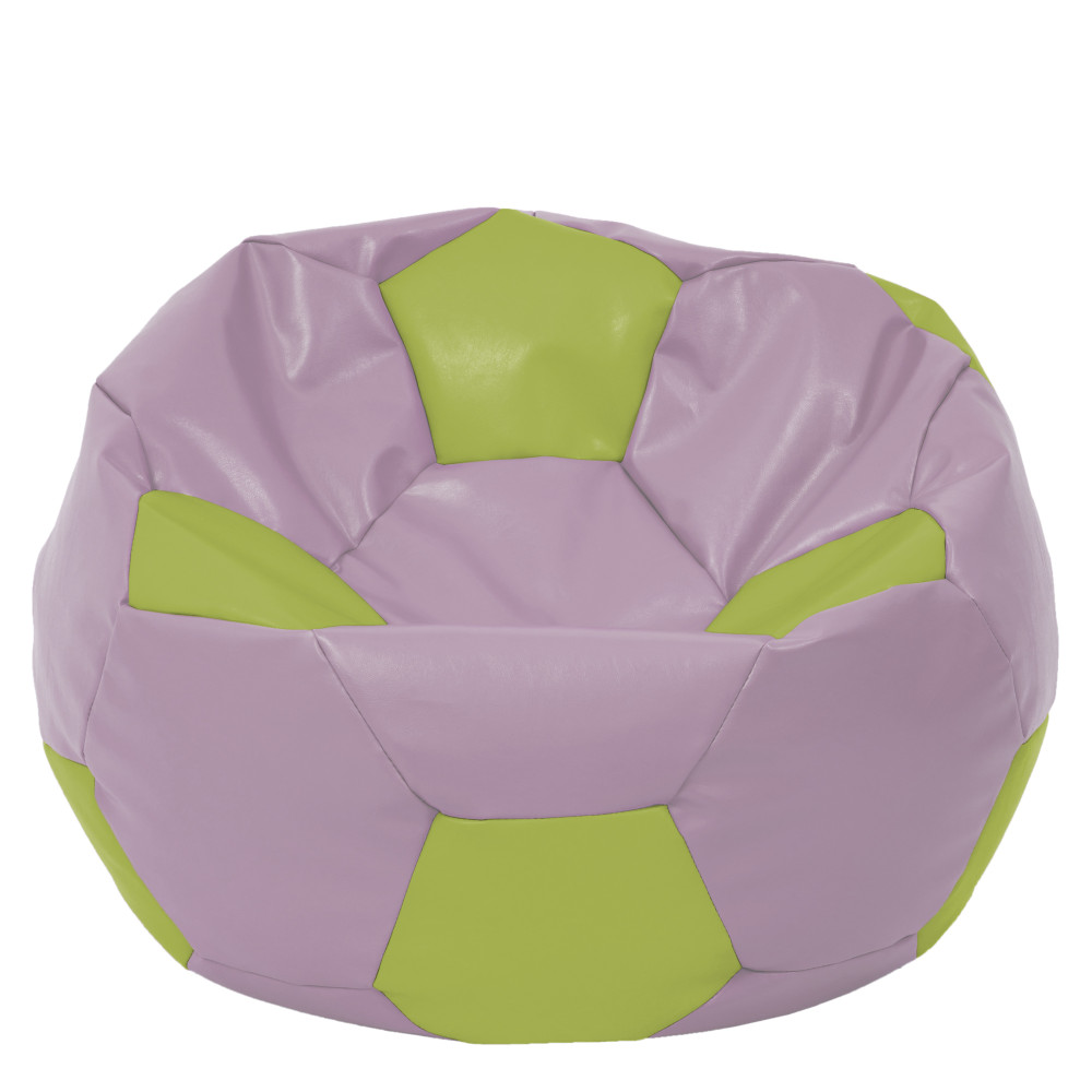 Fotoliu puf Mega Ball - imitatie piele - mov/verde Fotoliu puf Mega Ball - imitatie piele - mov/verde
