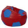 Fotoliu puf Mega Ball - imitatie piele - rosu/albastru Fotoliu puf Mega Ball - imitatie piele - rosu/albastru