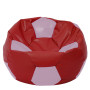 Fotoliu puf Mega Ball - imitatie piele - rosu/mov Fotoliu puf Mega Ball - imitatie piele - rosu/mov