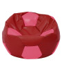 Fotoliu puf Mega Ball - imitatie piele - rosu/roz Fotoliu puf Mega Ball - imitatie piele - rosu/roz