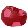 Fotoliu puf Mega Ball - imitatie piele - rosu/roz Fotoliu puf Mega Ball - imitatie piele - rosu/roz
