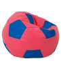 Fotoliu puf Mega Ball - imitatie piele - roz/albastru Fotoliu puf Mega Ball - imitatie piele - roz/albastru