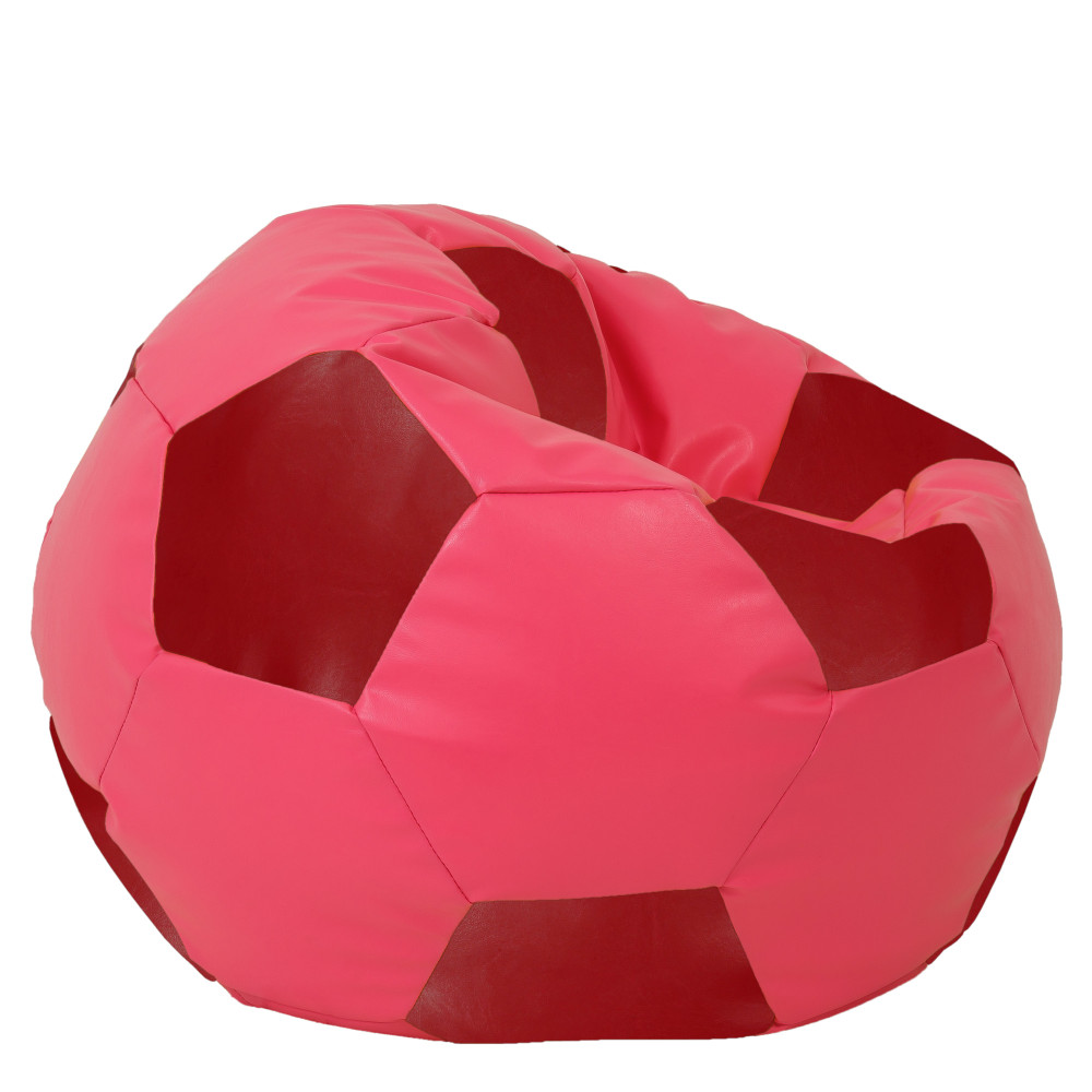 Fotoliu puf Mega Ball - imitatie piele - roz/rosu Fotoliu puf Mega Ball - imitatie piele - roz/rosu
