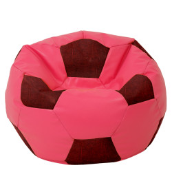 Fotoliu puf Mega Ball - imitatie piele - roz/bordo Fotoliu puf Mega Ball - imitatie piele - roz/bordo