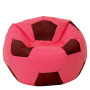 Fotoliu puf Mega Ball - imitatie piele - roz/bordo Fotoliu puf Mega Ball - imitatie piele - roz/bordo