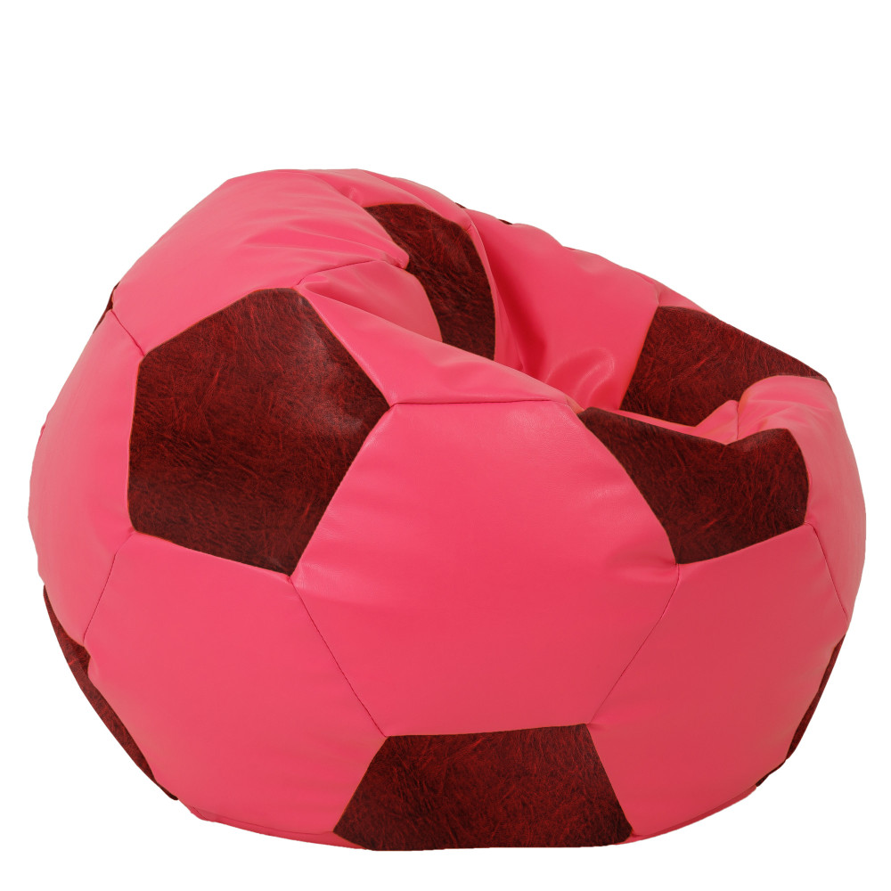 Fotoliu puf Mega Ball - imitatie piele - roz/bordo Fotoliu puf Mega Ball - imitatie piele - roz/bordo
