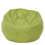 Fotoliu puf Mega Ball - imitatie piele - verde