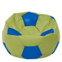 Fotoliu puf Mega Ball - imitatie piele - verde/albastru Fotoliu puf Mega Ball - imitatie piele - verde/albastru