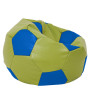 Fotoliu puf Mega Ball - imitatie piele - verde/albastru Fotoliu puf Mega Ball - imitatie piele - verde/albastru
