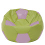 Fotoliu puf Mega Ball - imitatie piele - verde/mov Fotoliu puf Mega Ball - imitatie piele - verde/mov