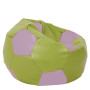Fotoliu puf Mega Ball - imitatie piele - verde/mov Fotoliu puf Mega Ball - imitatie piele - verde/mov