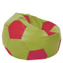 Fotoliu puf Mega Ball - imitatie piele - verde/rosu Fotoliu puf Mega Ball - imitatie piele - verde/rosu