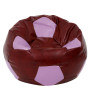 Fotoliu puf Mega Ball - imitatie piele - bordo/mov Fotoliu puf Mega Ball - imitatie piele - bordo/mov