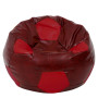 Fotoliu puf Mega Ball - imitatie piele - bordo/rosu Fotoliu puf Mega Ball - imitatie piele - bordo/rosu