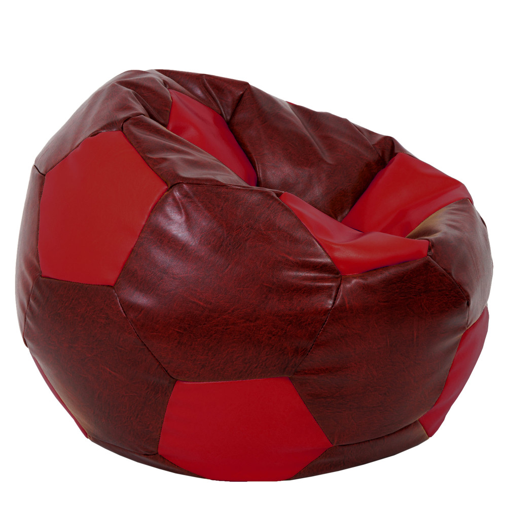 Fotoliu puf Mega Ball - imitatie piele - bordo/rosu Fotoliu puf Mega Ball - imitatie piele - bordo/rosu
