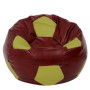 Fotoliu puf Mega Ball - imitatie piele - bordo/verde Fotoliu puf Mega Ball - imitatie piele - bordo/verde