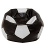 Fotoliu puf Mega Ball - imitatie piele - wenge/alb Fotoliu puf Mega Ball - imitatie piele - wenge/alb