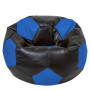 Fotoliu puf Mega Ball - imitatie piele - wenge/albastru Fotoliu puf Mega Ball - imitatie piele - wenge/albastru