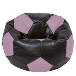 Fotoliu puf Mega Ball - imitatie piele - wenge/mov Fotoliu puf Mega Ball - imitatie piele - wenge/mov